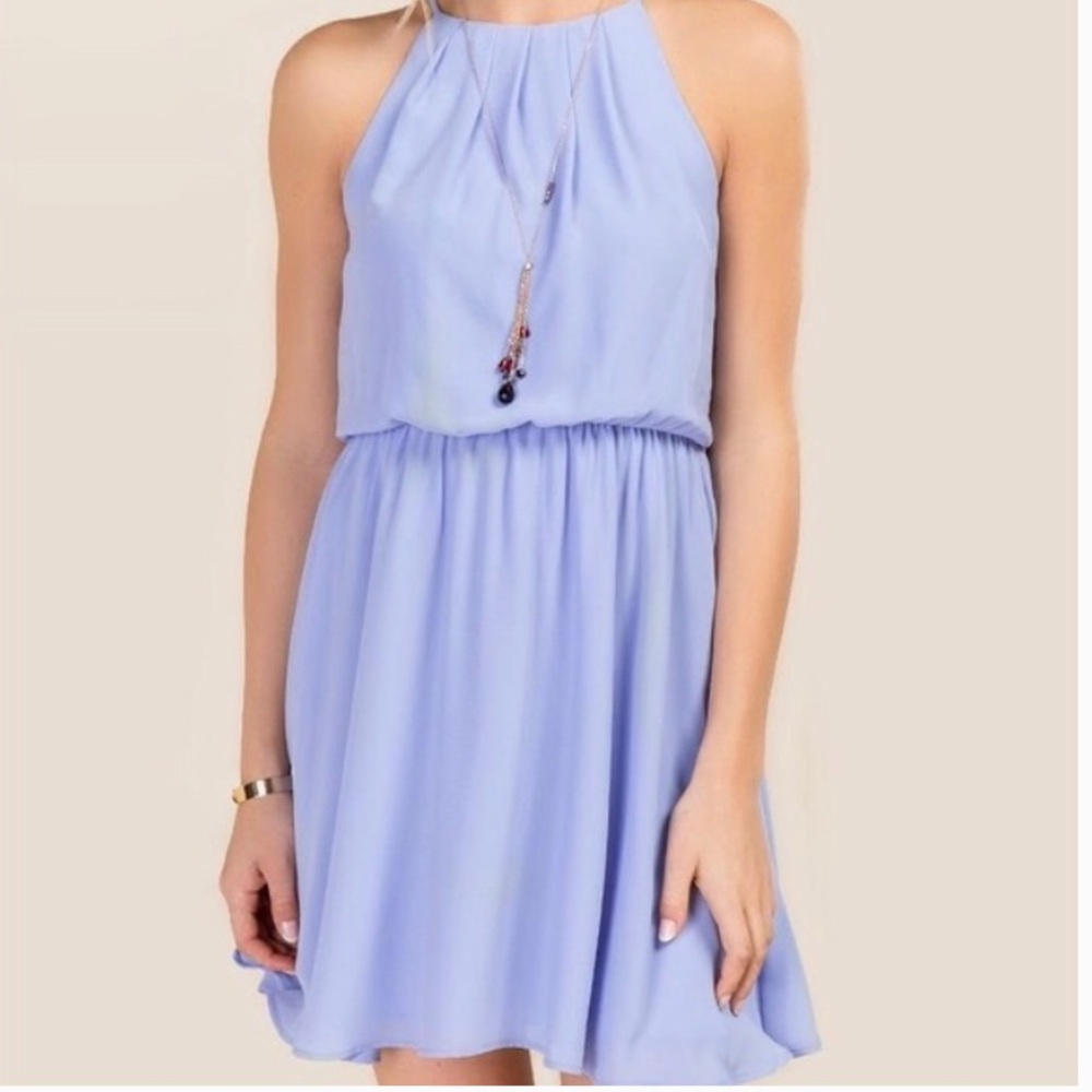 Oxford blue solid lush dress